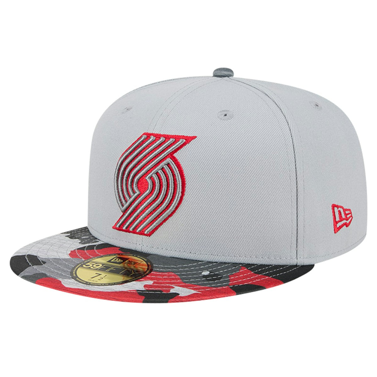 NBA Portland Trail Blazers Active Color Camo Visor 59FIFTY Fitted Hat