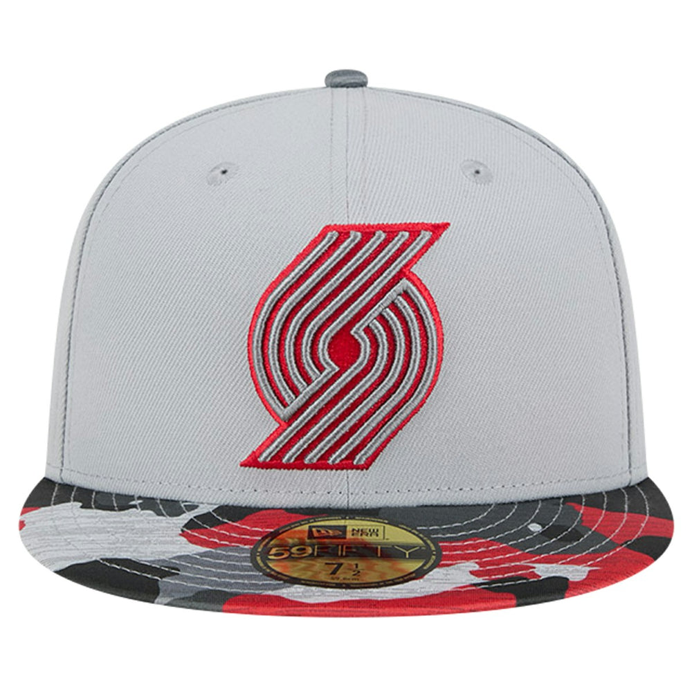 NBA Portland Trail Blazers Active Color Camo Visor 59FIFTY Fitted Hat