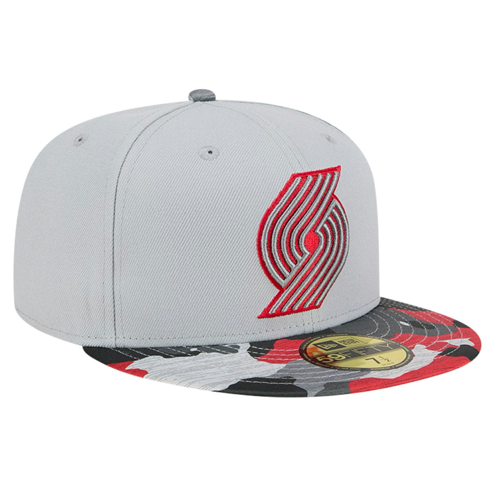 NBA Portland Trail Blazers Active Color Camo Visor 59FIFTY Fitted Hat