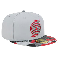 NBA Portland Trail Blazers Active Color Camo Visor 59FIFTY Fitted Hat