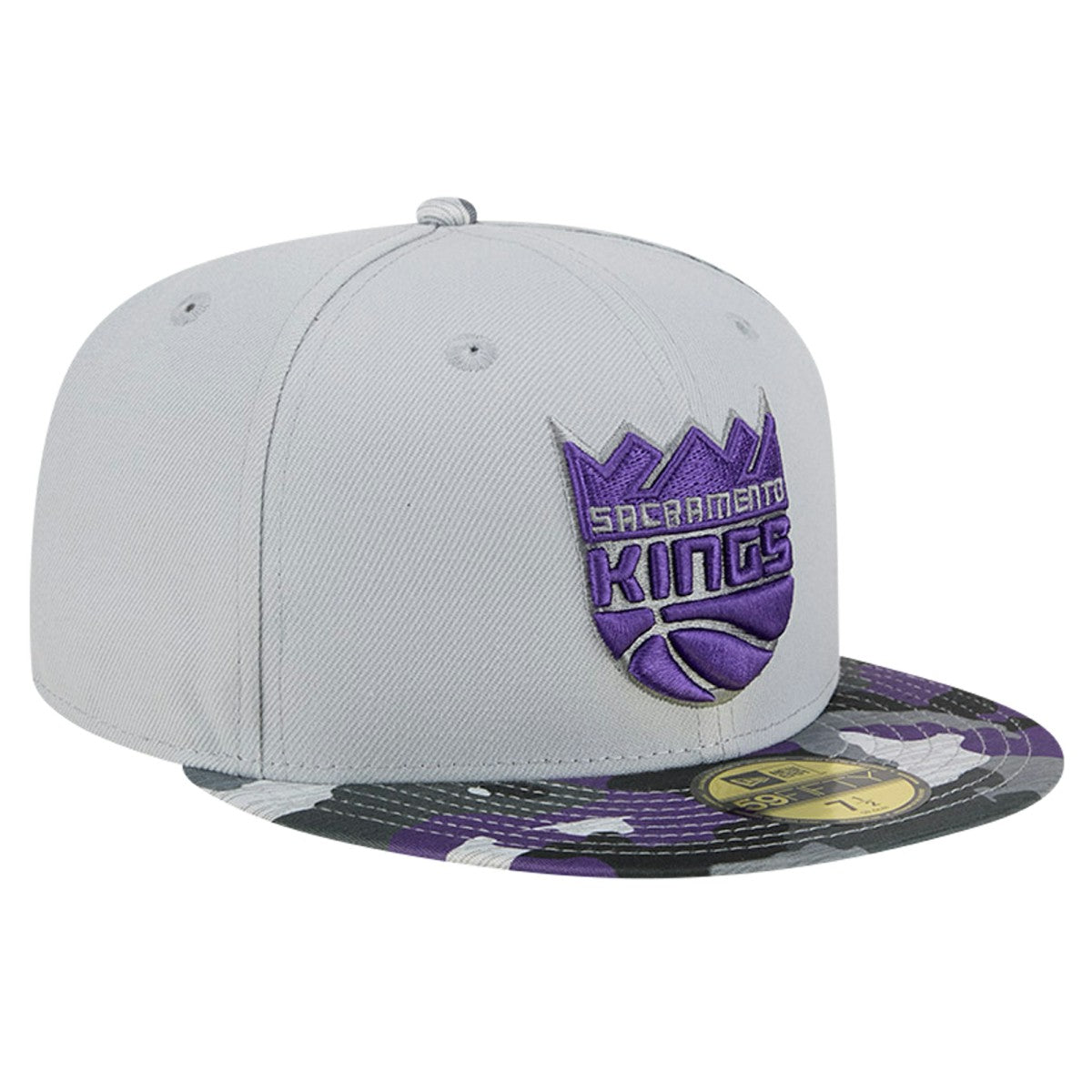 NBA Sacramento Kings Active Color Camo Visor 59FIFTY Fitted Hat
