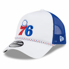 NBA Philadelphia 76ers Court Sport Foam A-Frame 9FORTY Adjustable Trucker Hat