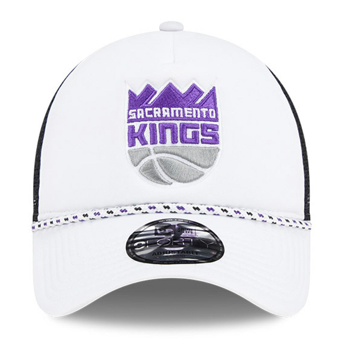 NBA Sacramento Kings Court Sport Foam A-Frame 9FORTY Adjustable Trucker Hat