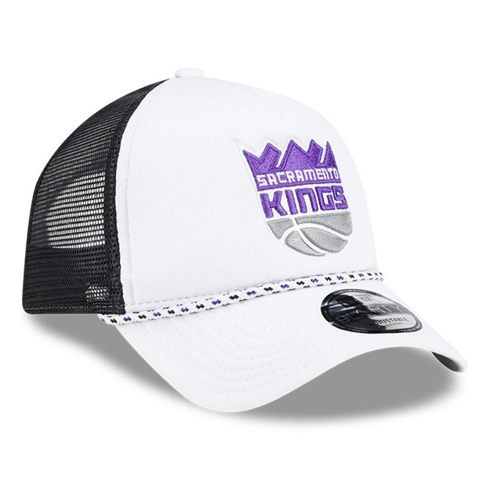 NBA Sacramento Kings Court Sport Foam A-Frame 9FORTY Adjustable Trucker Hat