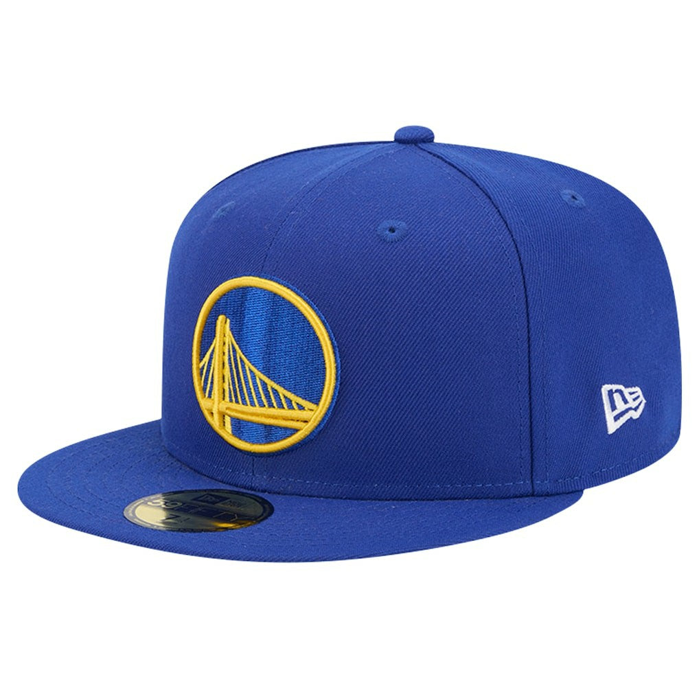 NBA Golden State Warriors Court Sport Leather Applique 59FIFTY Fitted Hat sale