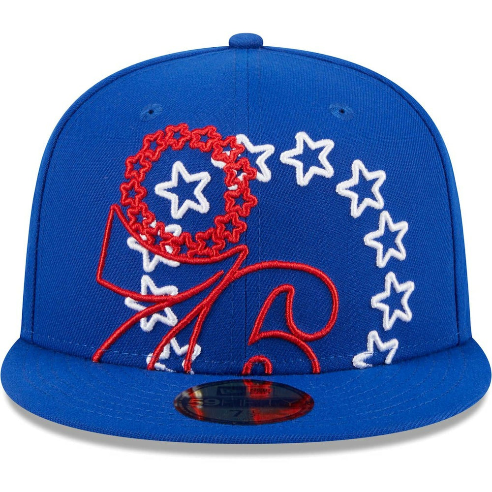 NBA Philadelphia 76ers Game Day Hollow Logo Mashup 59FIFTY Fitted Hat