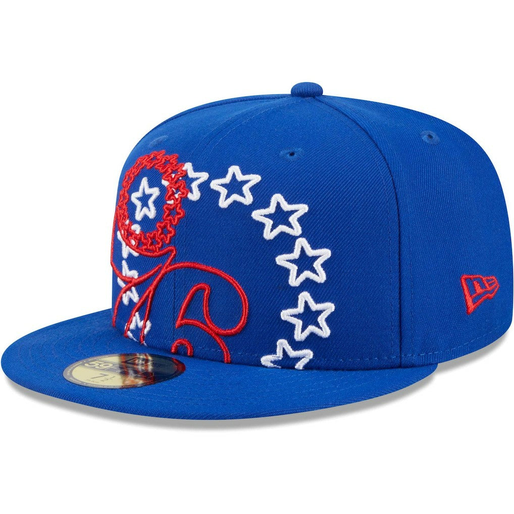 NBA Philadelphia 76ers Game Day Hollow Logo Mashup 59FIFTY Fitted Hat