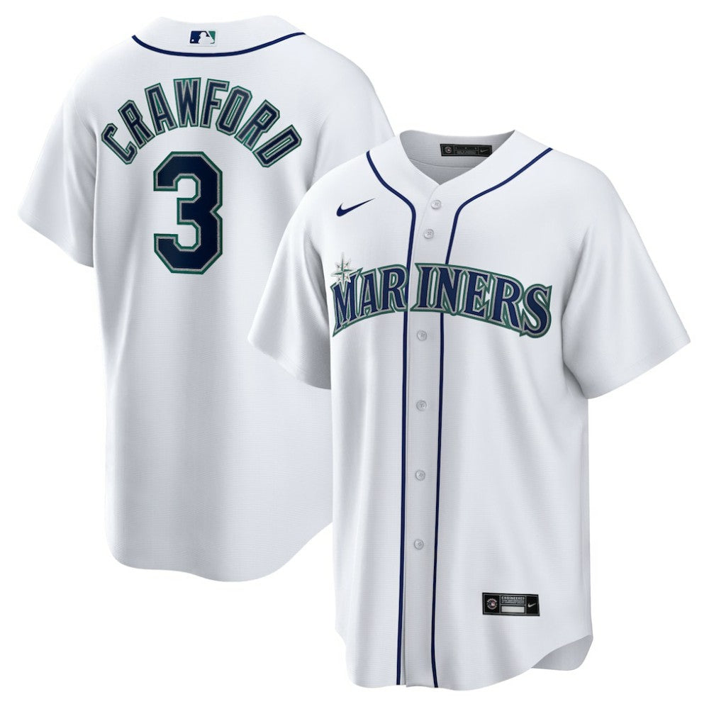 MLB JP Crawford Seattle Mariners Nike Home Replica Jersey