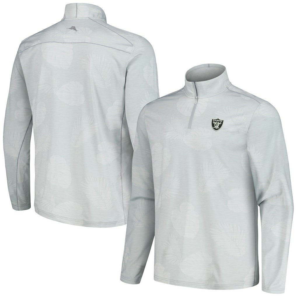 Delray Frond IslandZone Half-Zip Sweatshirt - Las Vegas Raiders