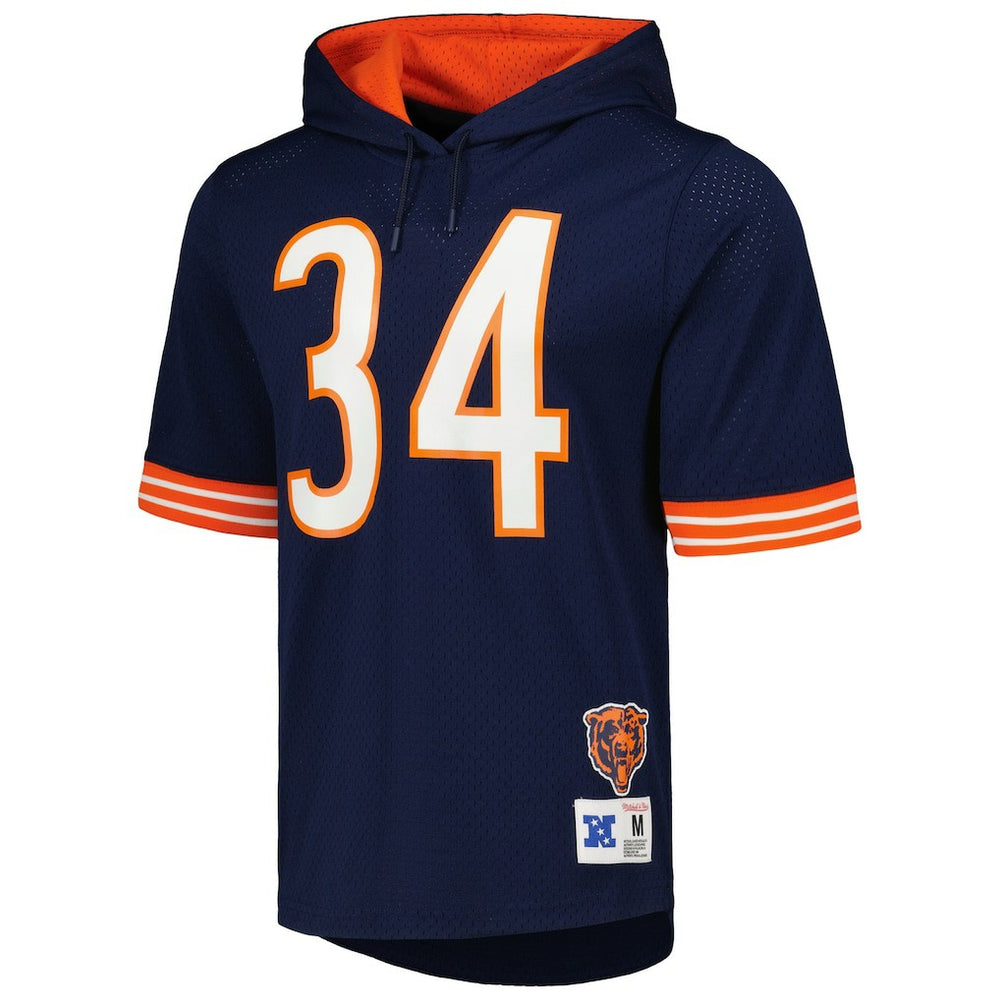 Walter Payton  Retired Player Name & Number Mesh Hoodie T-Shirt - Chicago Bears