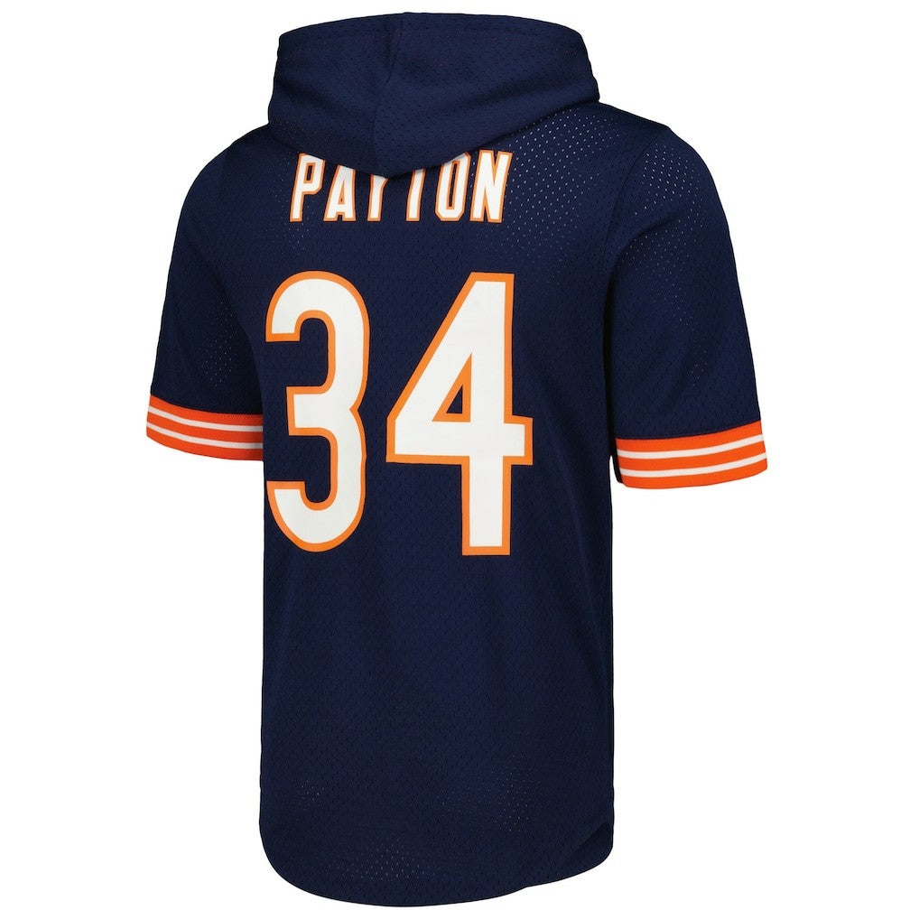 Walter Payton  Retired Player Name & Number Mesh Hoodie T-Shirt - Chicago Bears