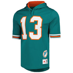 Dan Marino  Retired Player Name & Number Mesh Hoodie T-Shirt - Miami Dolphins