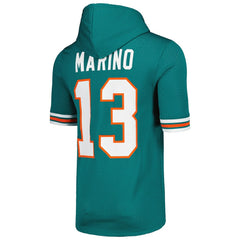 Dan Marino  Retired Player Name & Number Mesh Hoodie T-Shirt - Miami Dolphins