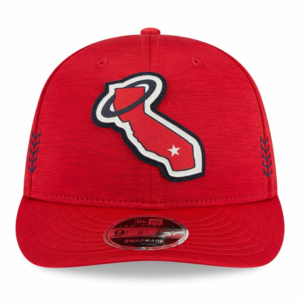 MLB Los Angeles Angels New Era 2024 Clubhouse Low Profile 9FIFTY Snapback Hat