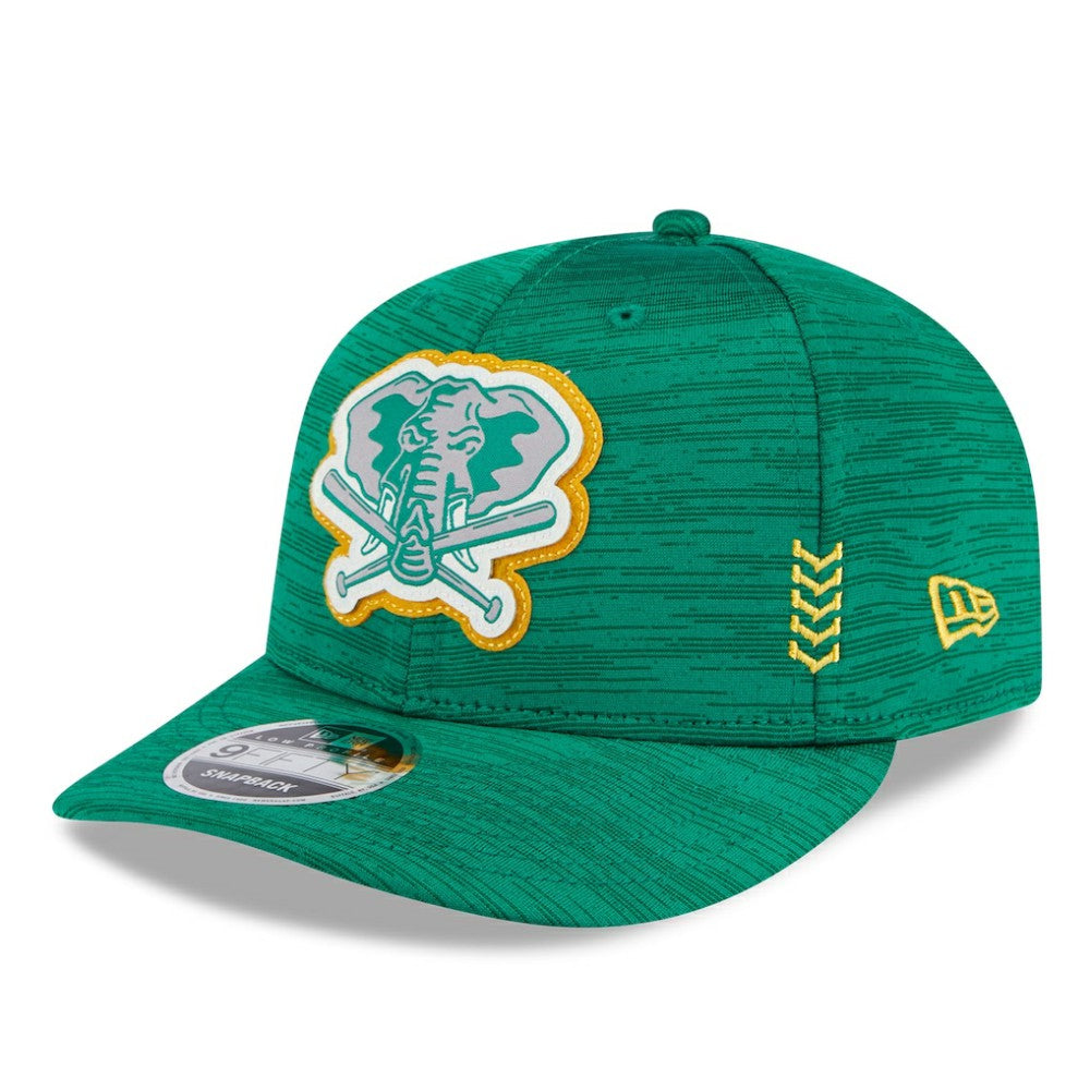 MLB Athletics New Era 2024 Clubhouse Low Profile 9FIFTY Snapback Hat
