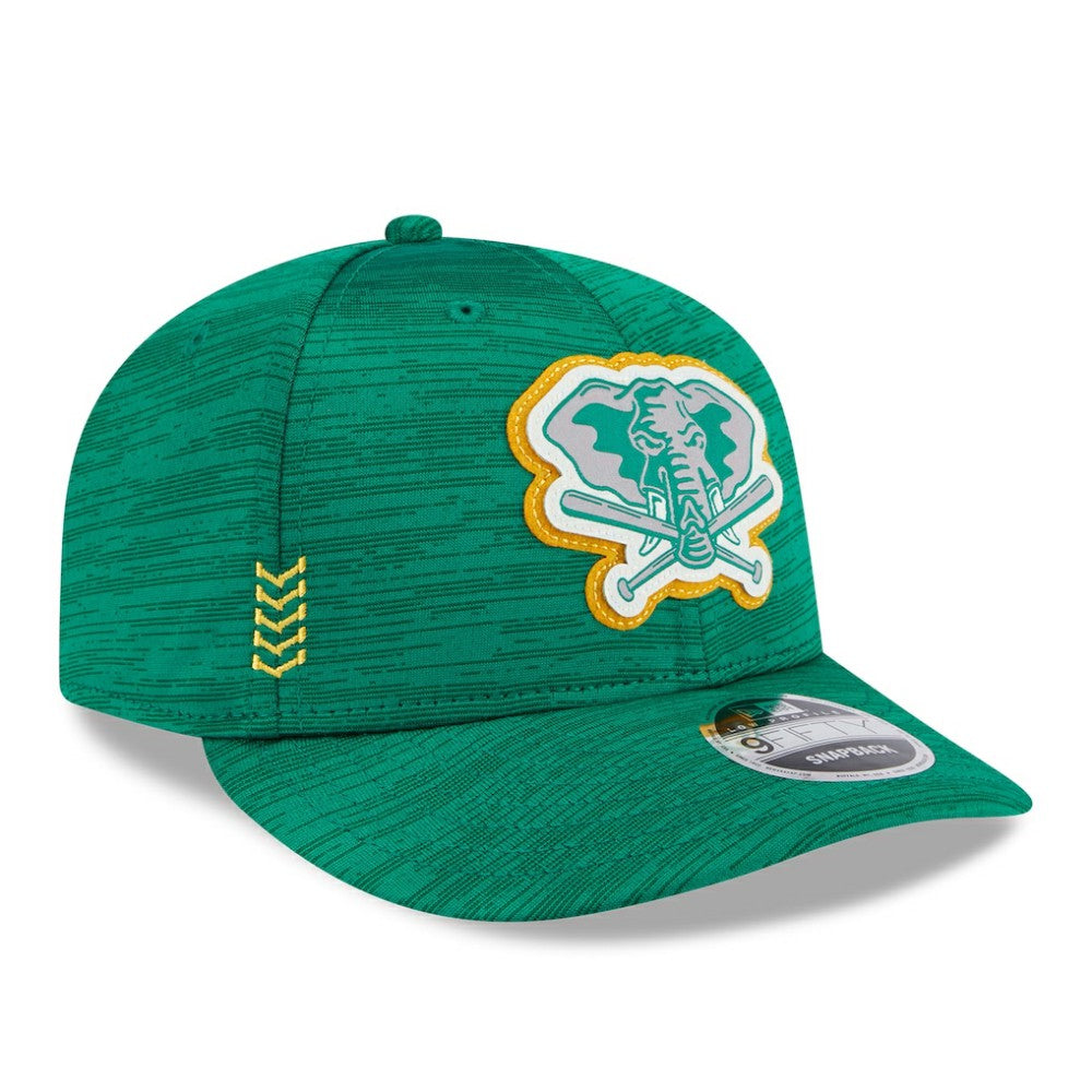 MLB Athletics New Era 2024 Clubhouse Low Profile 9FIFTY Snapback Hat
