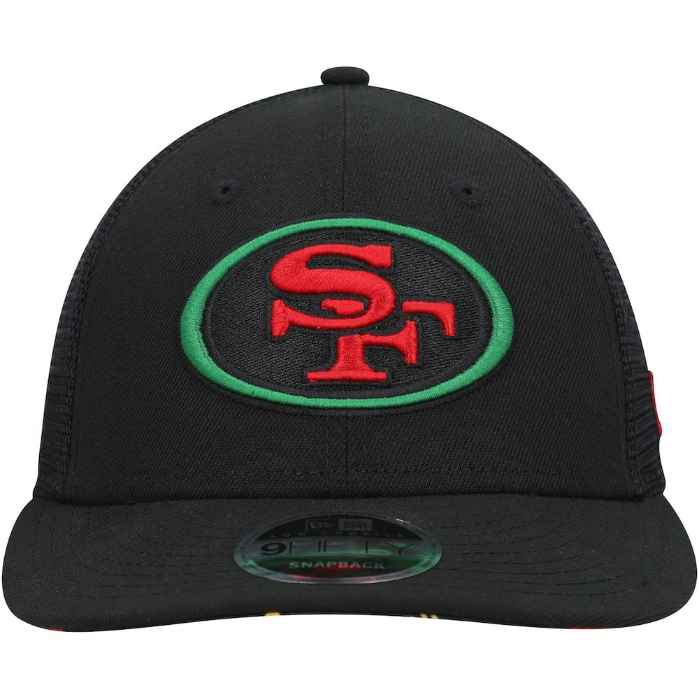 Black Excellence Collection Trucker Low Profile 9FIFTY Snapback Hat - San Francisco 49ers