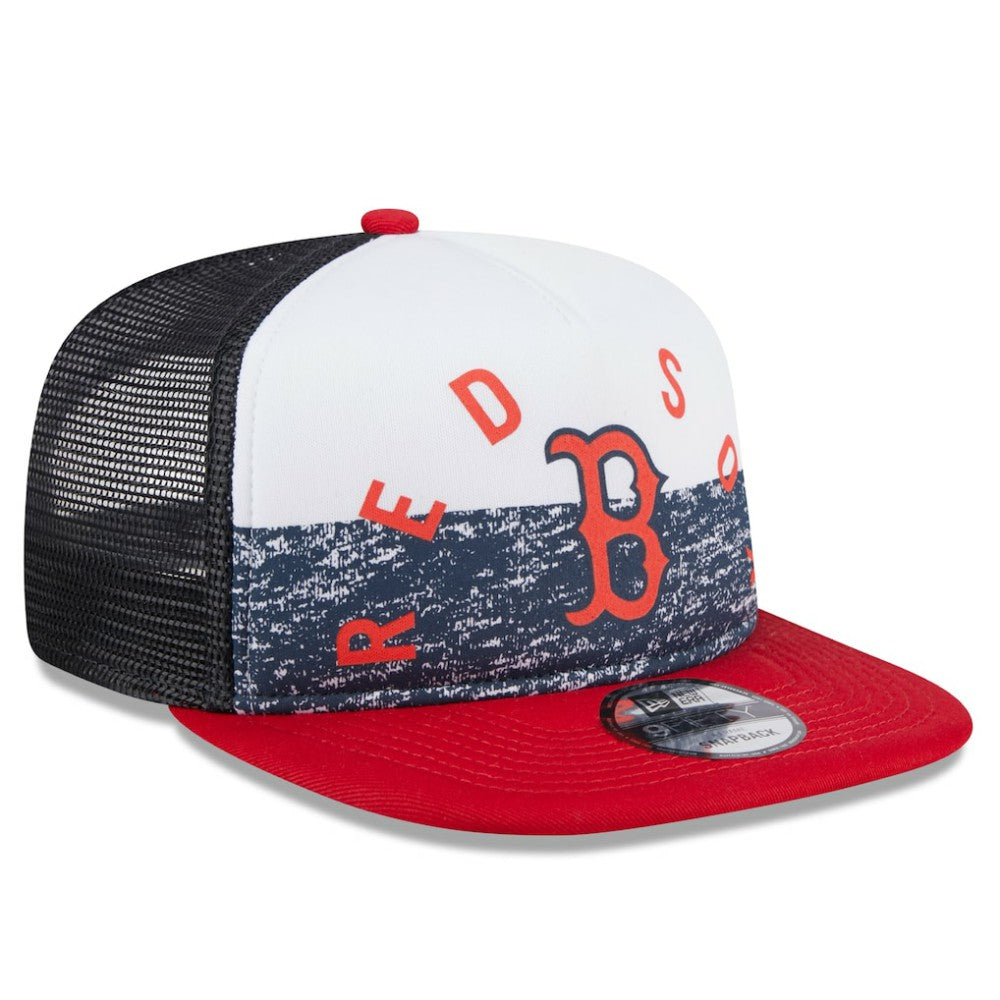 MLB Boston Red Sox New Era Team Foam Front A-Frame Trucker 9FIFTY Snapback Hat