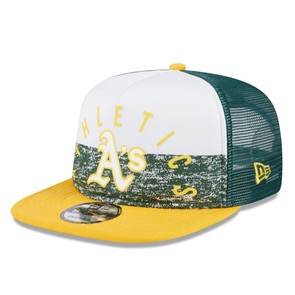 MLB Athletics New Era Team Foam Front A-Frame Trucker 9FIFTY Snapback Hat
