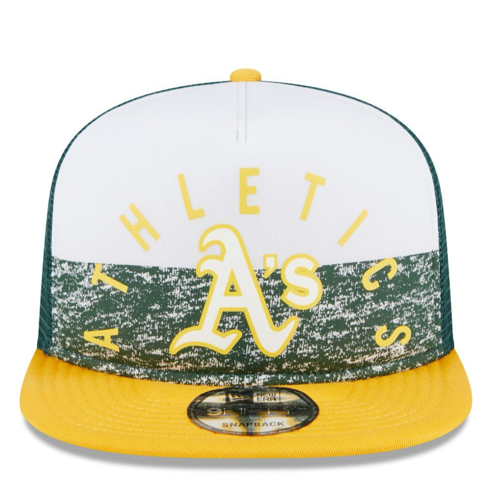 MLB Athletics New Era Team Foam Front A-Frame Trucker 9FIFTY Snapback Hat