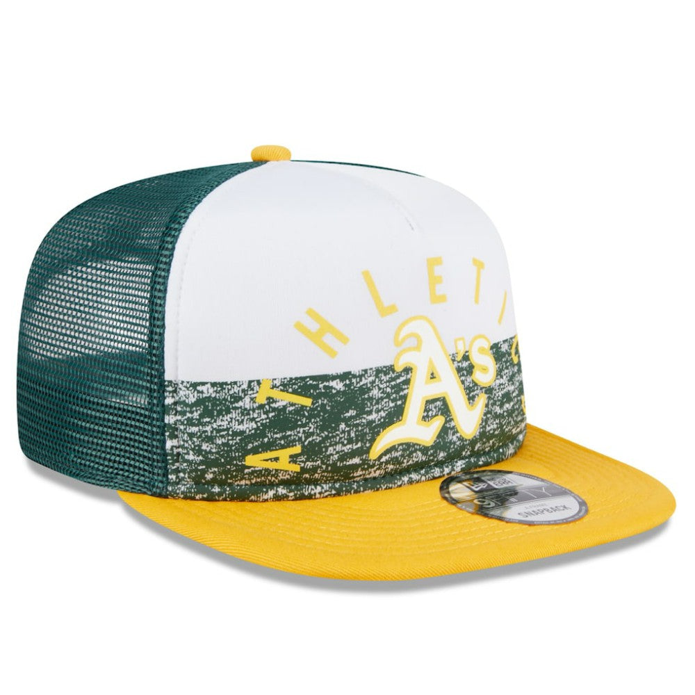 MLB Athletics New Era Team Foam Front A-Frame Trucker 9FIFTY Snapback Hat
