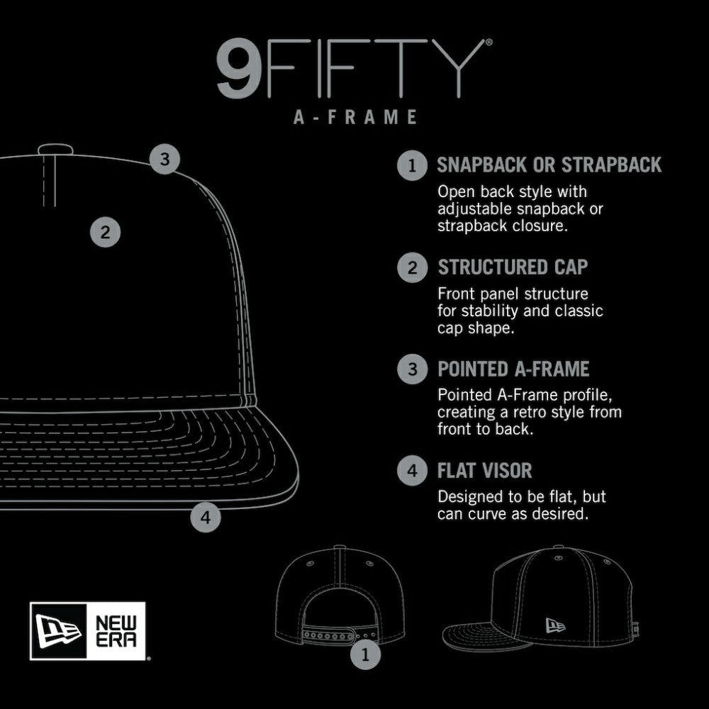 MLB Athletics New Era Team Foam Front A-Frame Trucker 9FIFTY Snapback Hat