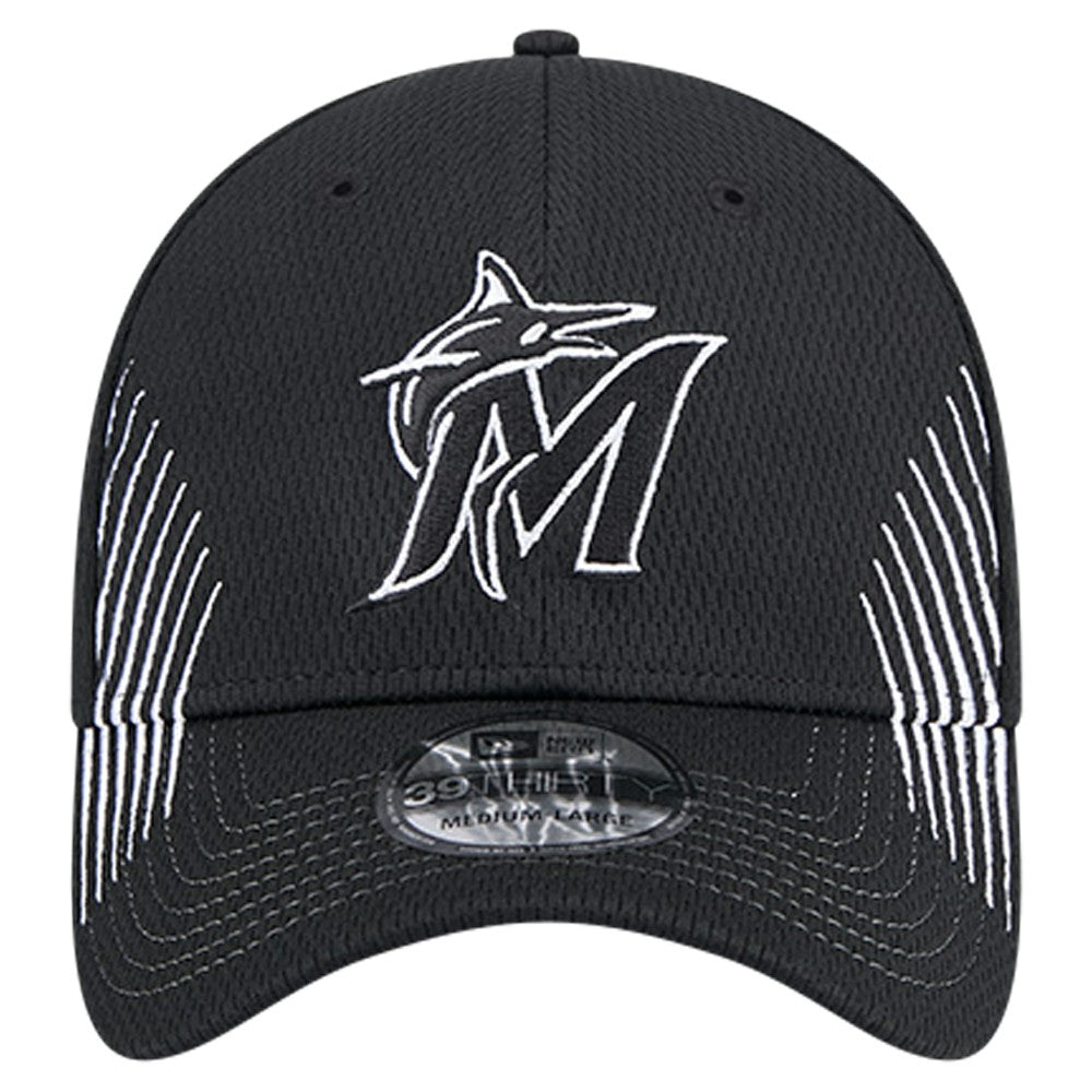 MLB Miami Marlins New Era Active Dash Mark 39THIRTY Flex Hat