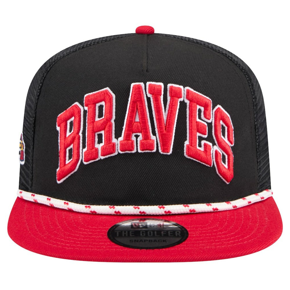 MLB Atlanta Braves New Era Throwback Meshback Golfer Hat