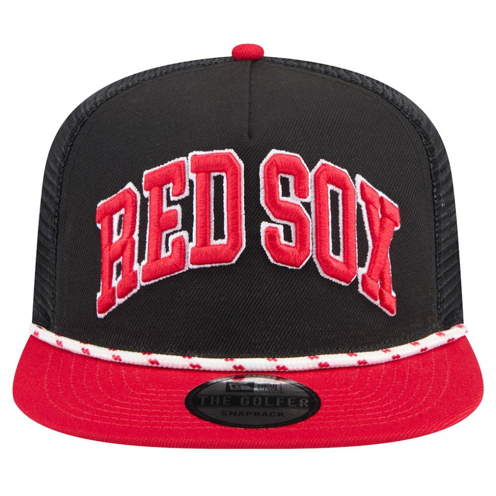 MLB Boston Red Sox New Era Throwback Meshback Golfer Hat