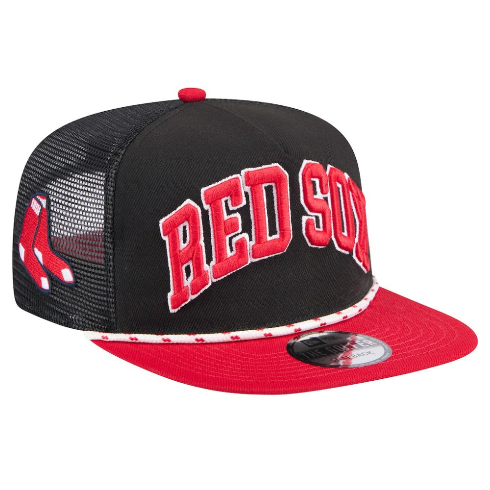 MLB Boston Red Sox New Era Throwback Meshback Golfer Hat
