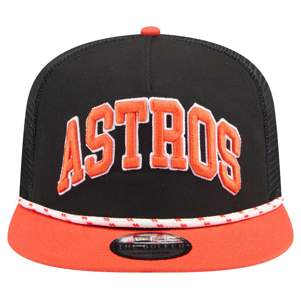 MLB Houston Astros New Era Throwback Meshback Golfer Hat