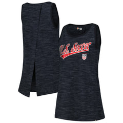 USWNT 5th & Ocean by New Era Women's Athletic Cross Back Tank Top - New Era Navy