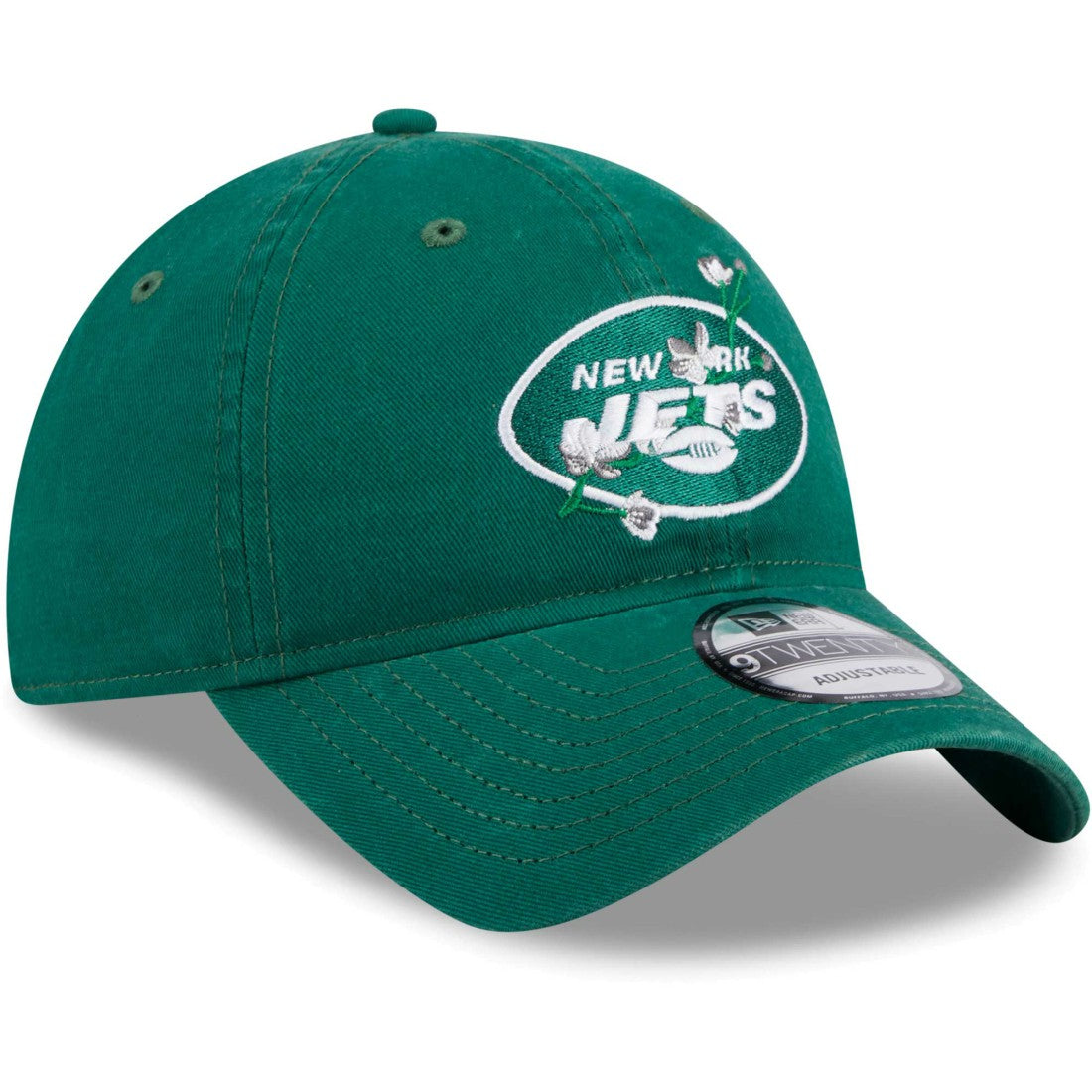 Women's Game Day Flower 9TWENTY Adjustable Hat - New York Jets