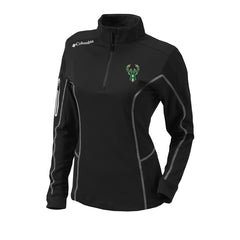 NBA Milwaukee Bucks Women's Omni-Wick Shotgun Quarter-Zip Pullover Top