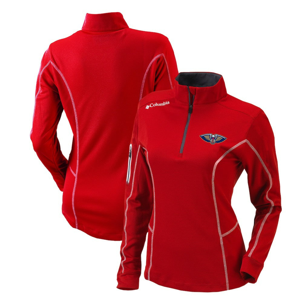 NBA New Orleans Pelicans Women's Omni-Wick Shotgun Quarter-Zip Pullover Top