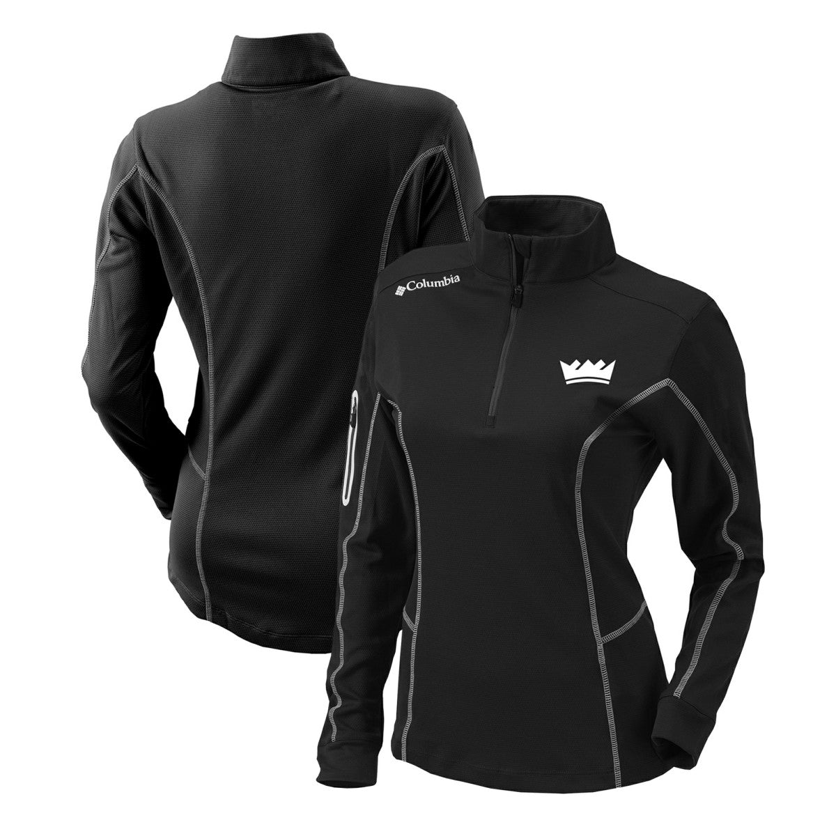 NBA Sacramento Kings Women's Omni-Wick Shotgun Quarter-Zip Pullover Top
