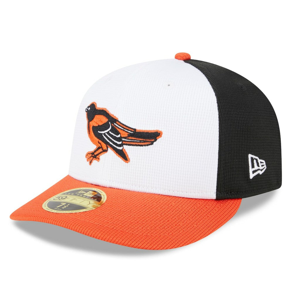 MLB Baltimore Orioles New Era 2025 Batting Practice Low Profile 59FIFTY Fitted Hat