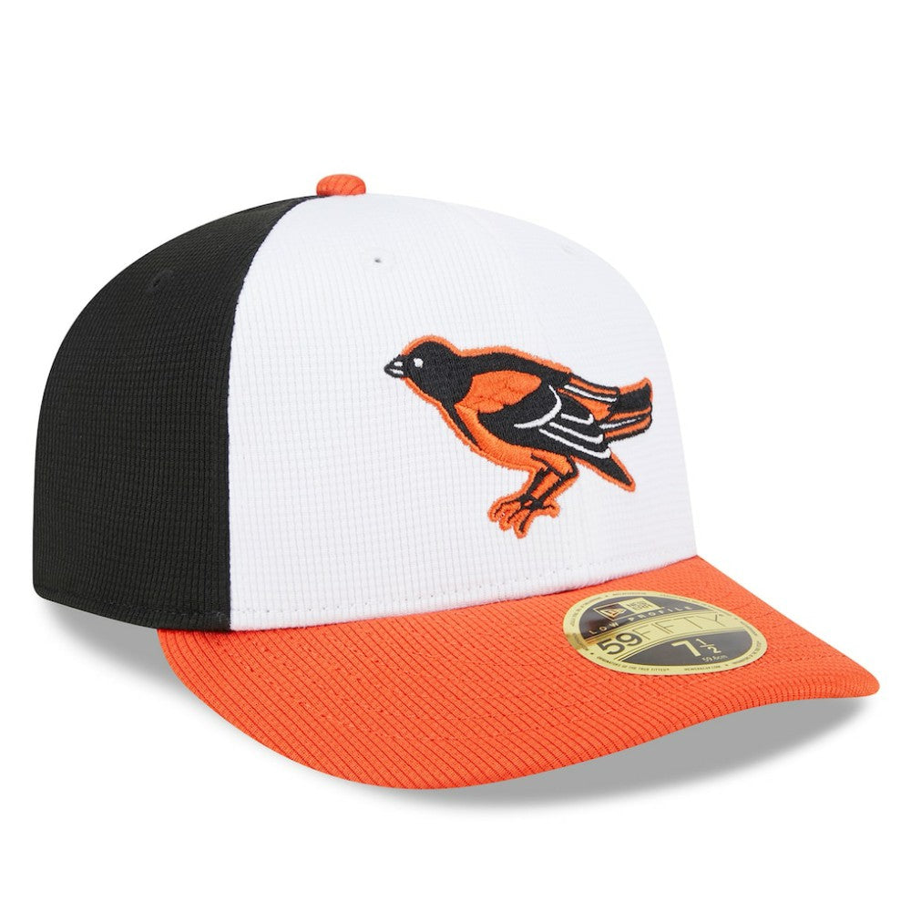 MLB Baltimore Orioles New Era 2025 Batting Practice Low Profile 59FIFTY Fitted Hat