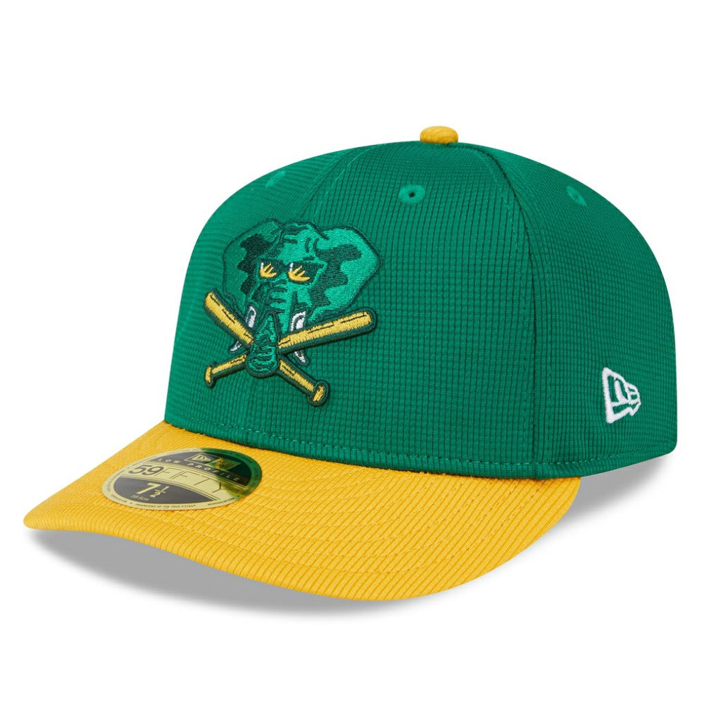 MLB Athletics New Era 2025 Batting Practice Low Profile 59FIFTY Fitted Hat