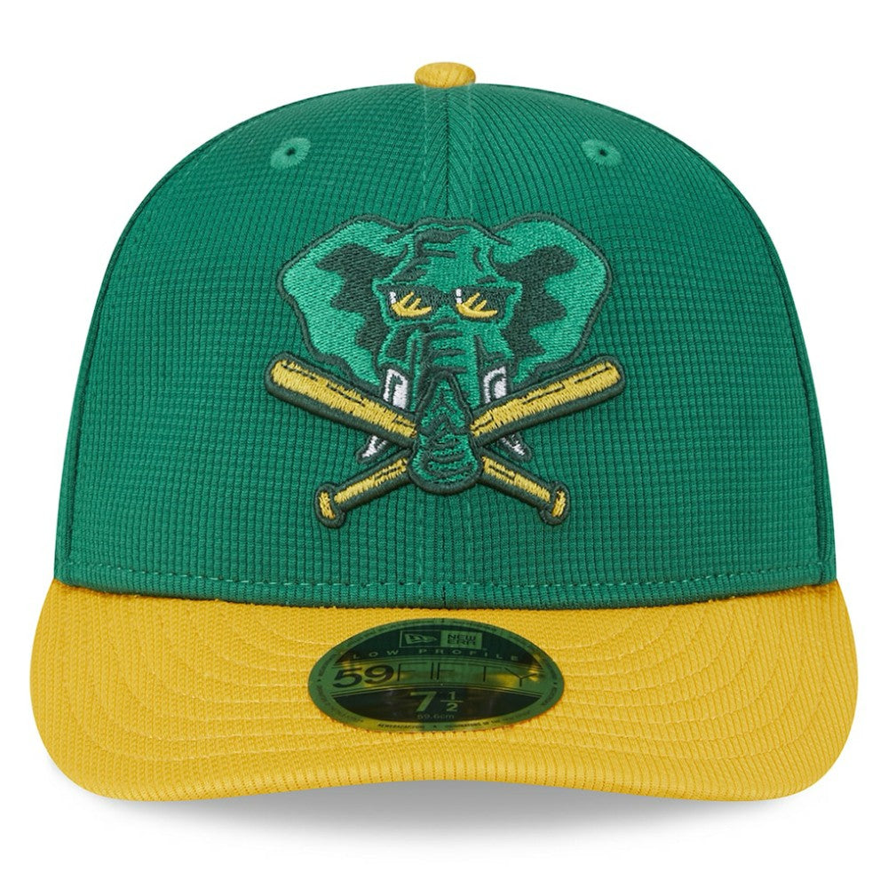 MLB Athletics New Era 2025 Batting Practice Low Profile 59FIFTY Fitted Hat