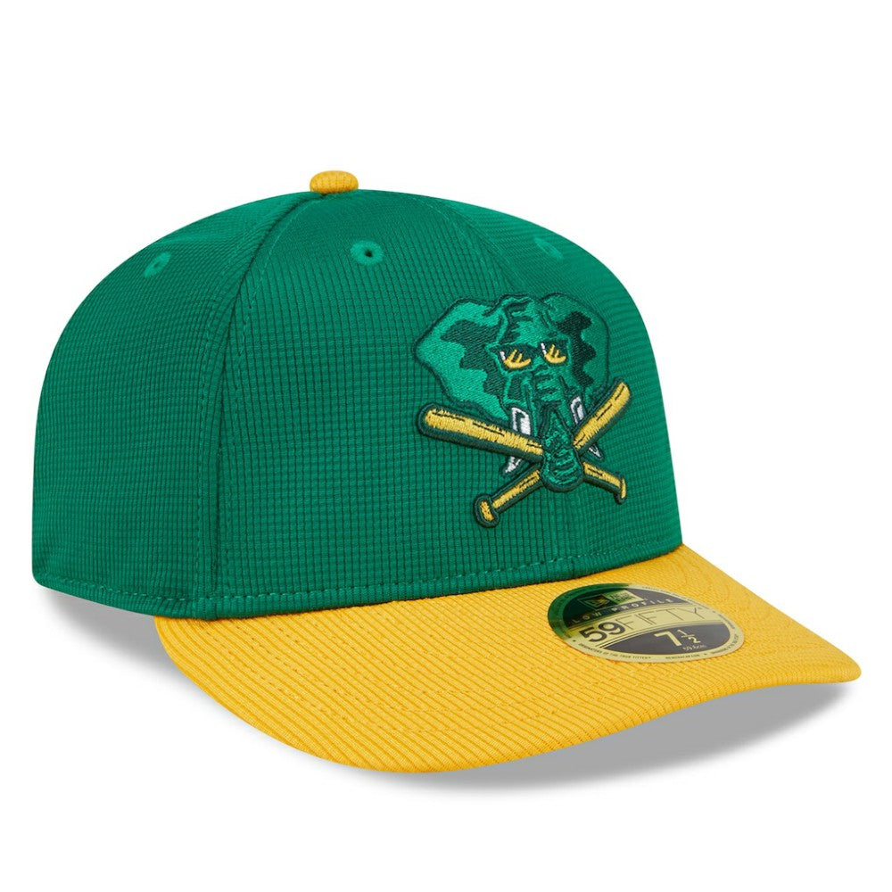 MLB Athletics New Era 2025 Batting Practice Low Profile 59FIFTY Fitted Hat