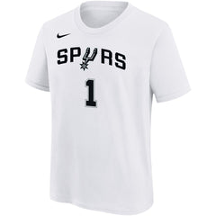 NBA Victor Wembanyama San Antonio Spurs Youth Name & Number Association T-Shirt