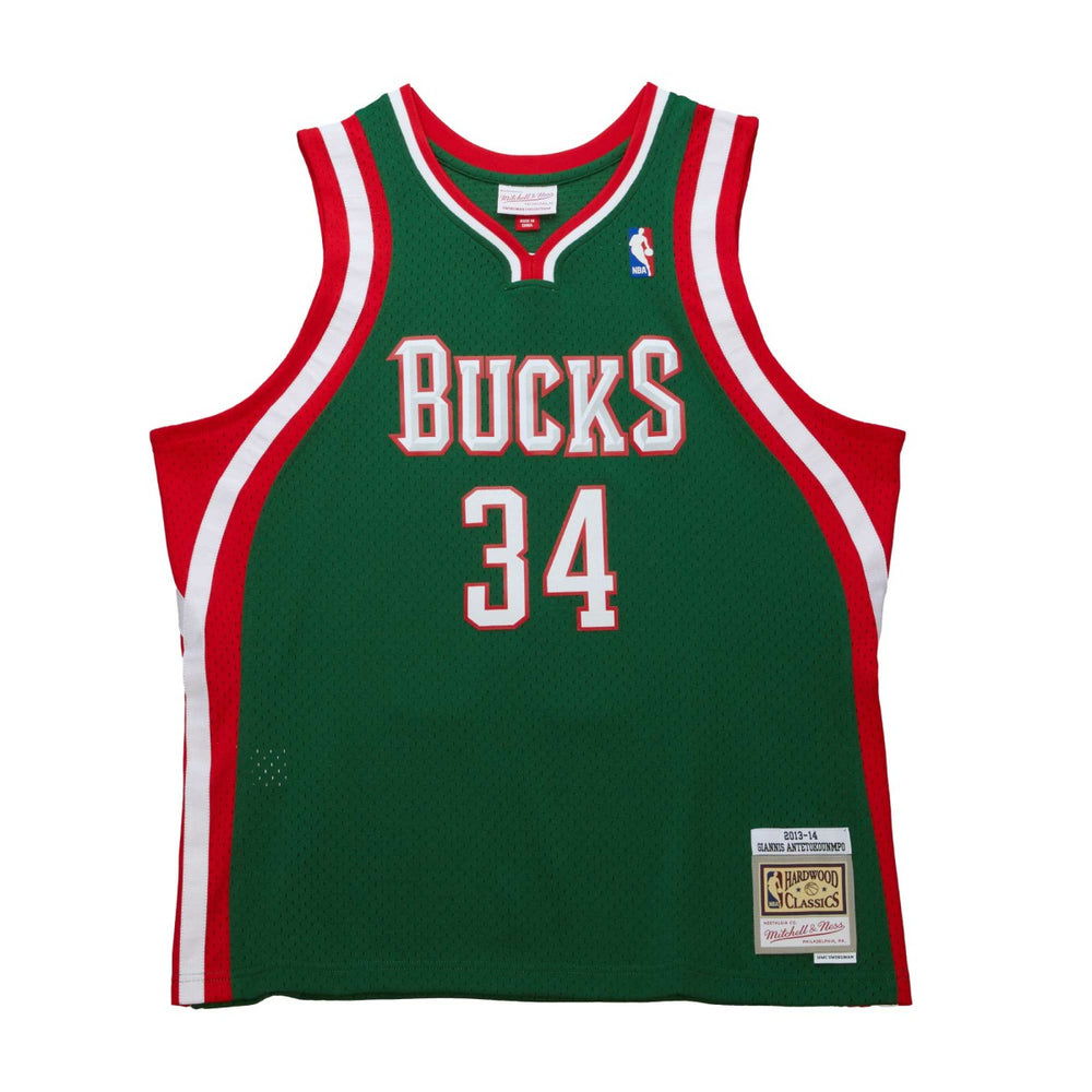 NBA Giannis Antetokounmpo Milwaukee Bucks 2013/14 Hardwood Classics Swingman Jersey