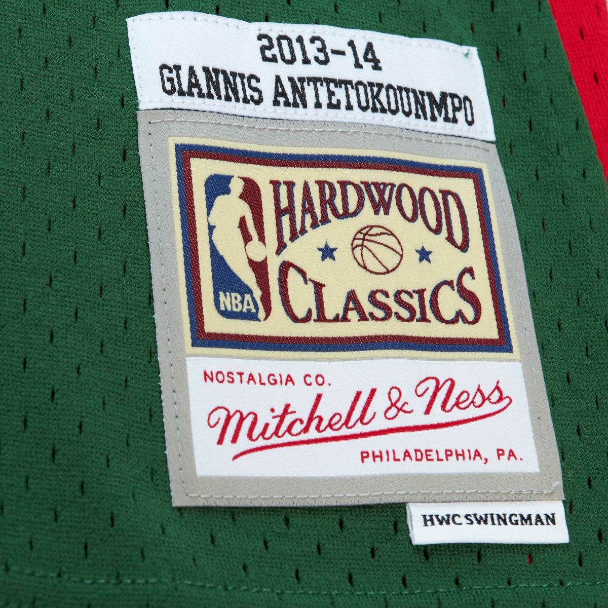 NBA Giannis Antetokounmpo Milwaukee Bucks 2013/14 Hardwood Classics Swingman Jersey