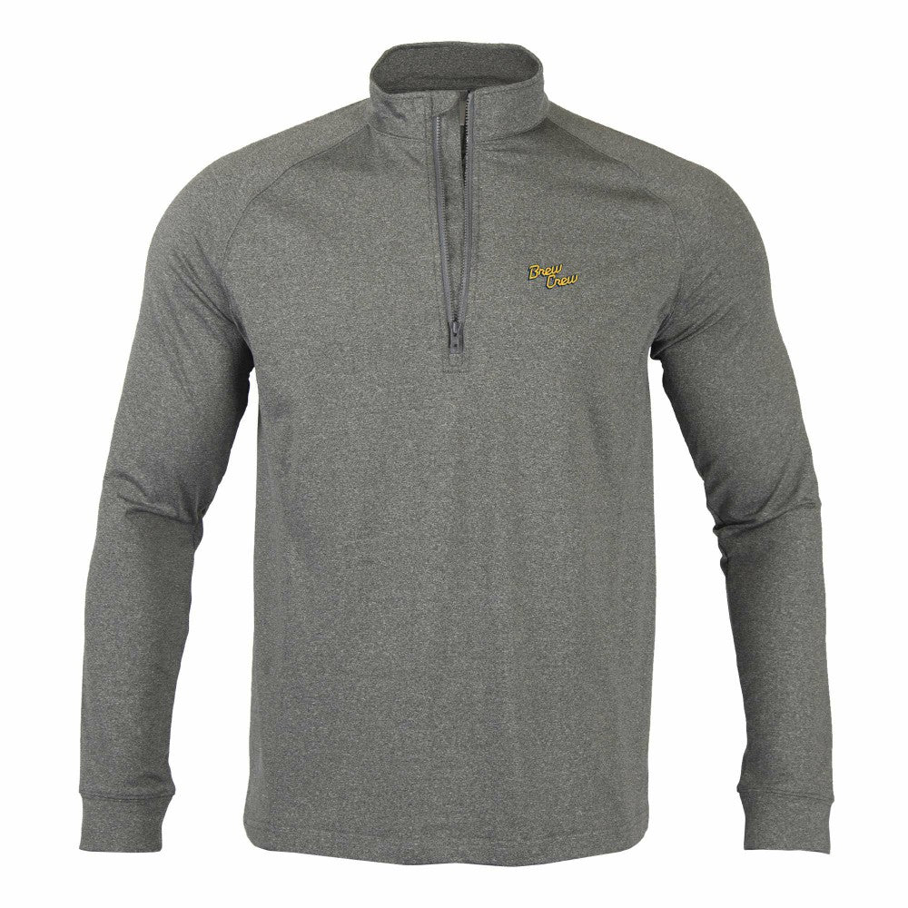 MLB Milwaukee Brewers Levelwear City Connect Calibre Insignia Core Quarter-Zip Pullover Top