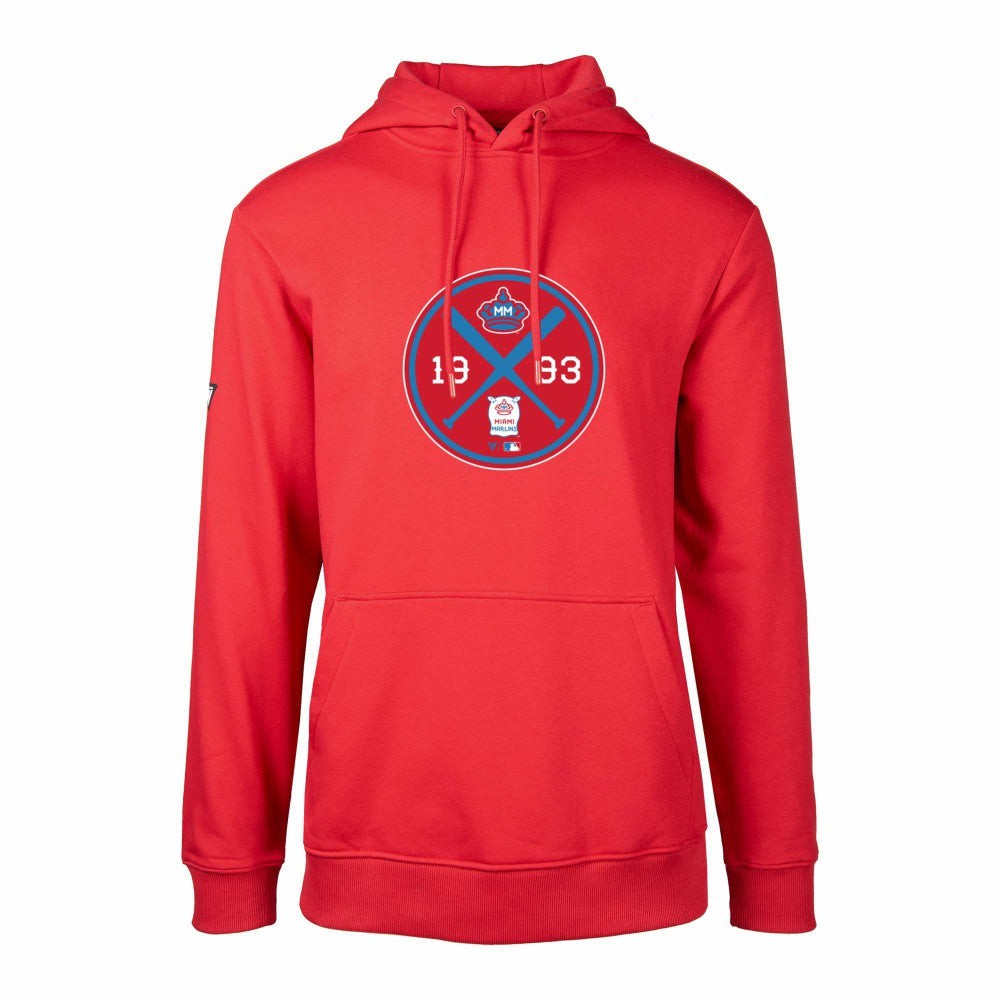 MLB Miami Marlins Levelwear City Connect Podium Strike Pullover Hoodie