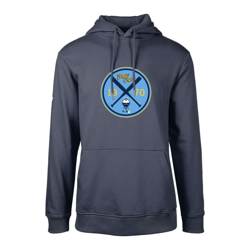 MLB Milwaukee Brewers Levelwear City Connect Podium Strike Pullover Hoodie