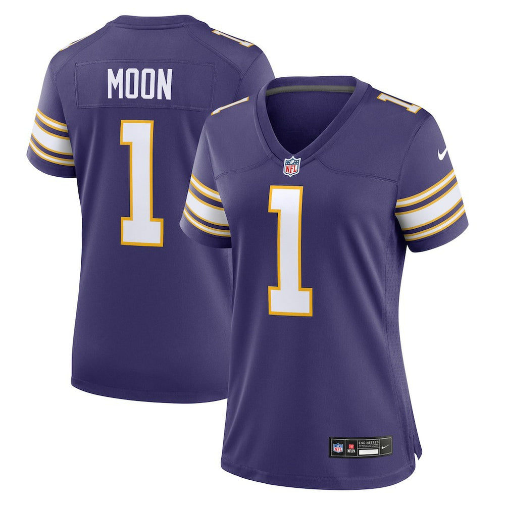 Warren Moon  Women's Classic Retired Player Game Jersey - Minnesota Vikings