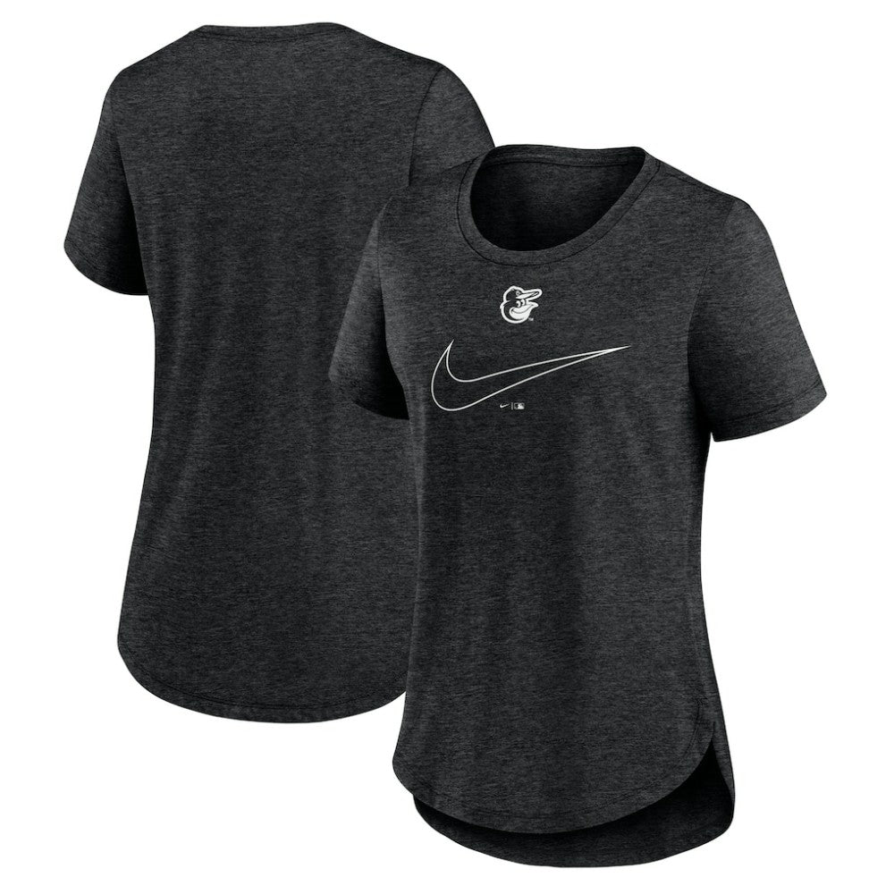 MLB Baltimore Orioles Nike Women's Big Swoosh Tri-Blend Scoop Neck T-Shirt