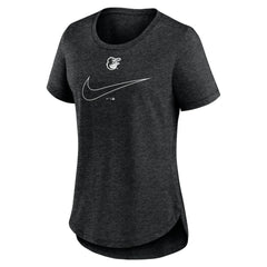 MLB Baltimore Orioles Nike Women's Big Swoosh Tri-Blend Scoop Neck T-Shirt